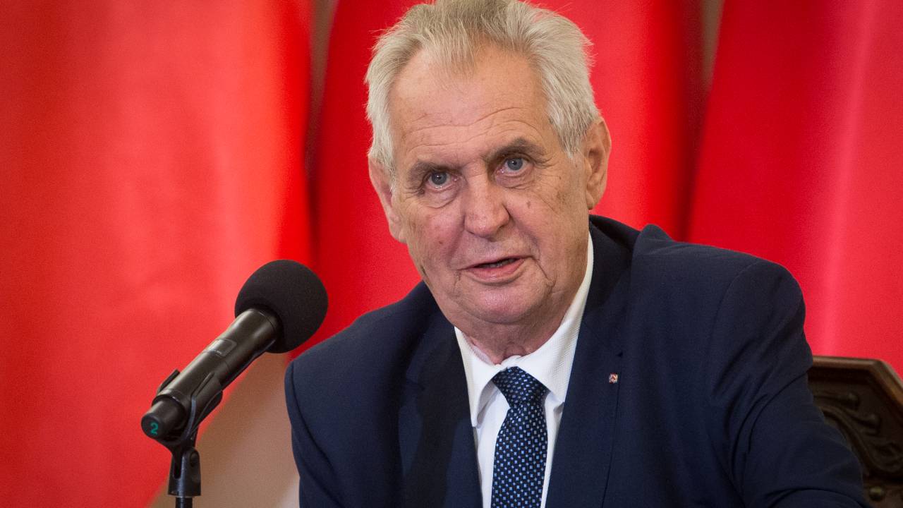 Milos Zeman, presidente da República Tcheca.