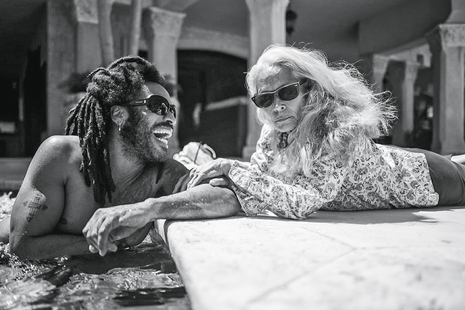 Lenny Kravitz e Sonia Braga -