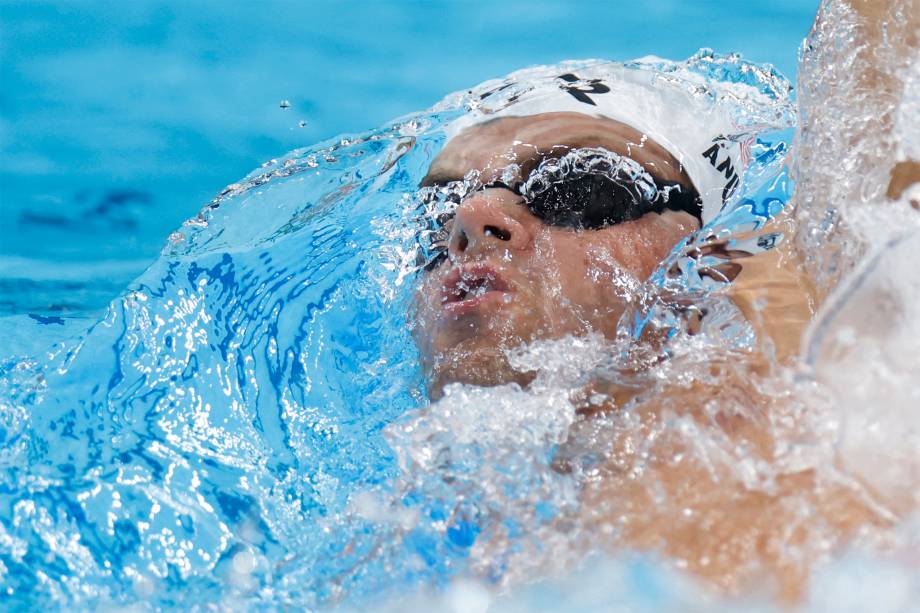 O americano Michael Andrew na prova dos 200m medley -