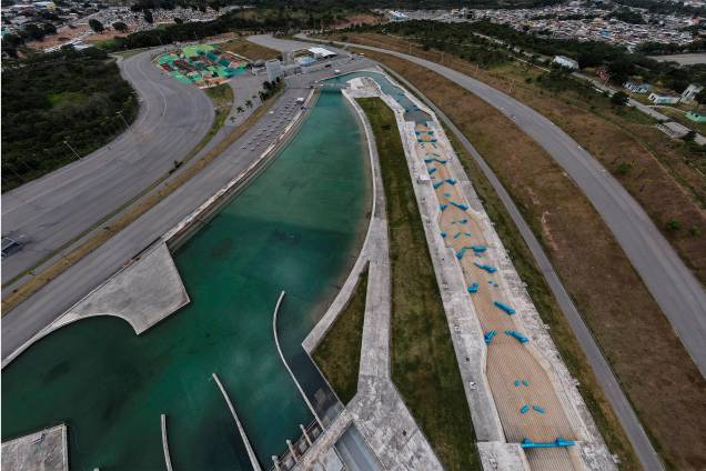 Parque Radical de Deodoro, no Rio de Janeiro, visto de drone - Parque Radical de Deodoro, no Rio de Janeiro, visto de drone -