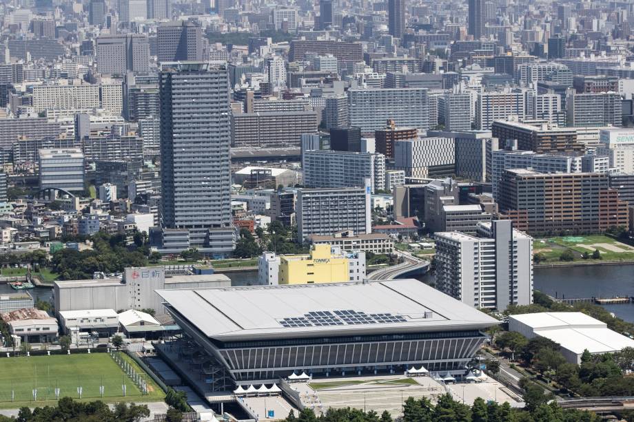 Tokyo Aquatics Center, local para natação, mergulho e nado artístico -