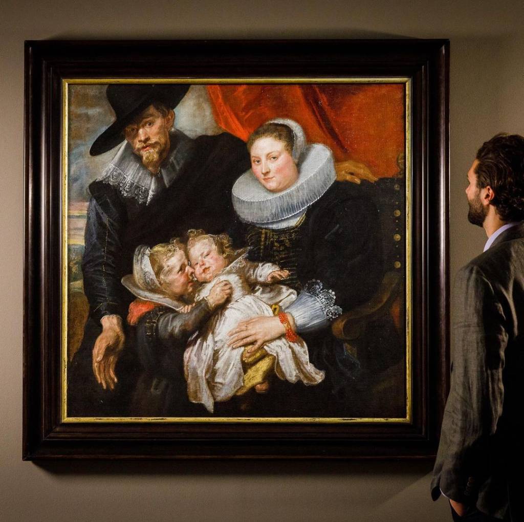 A obra 'Um Retrato de Família' do artista Antoon Van Dyck
