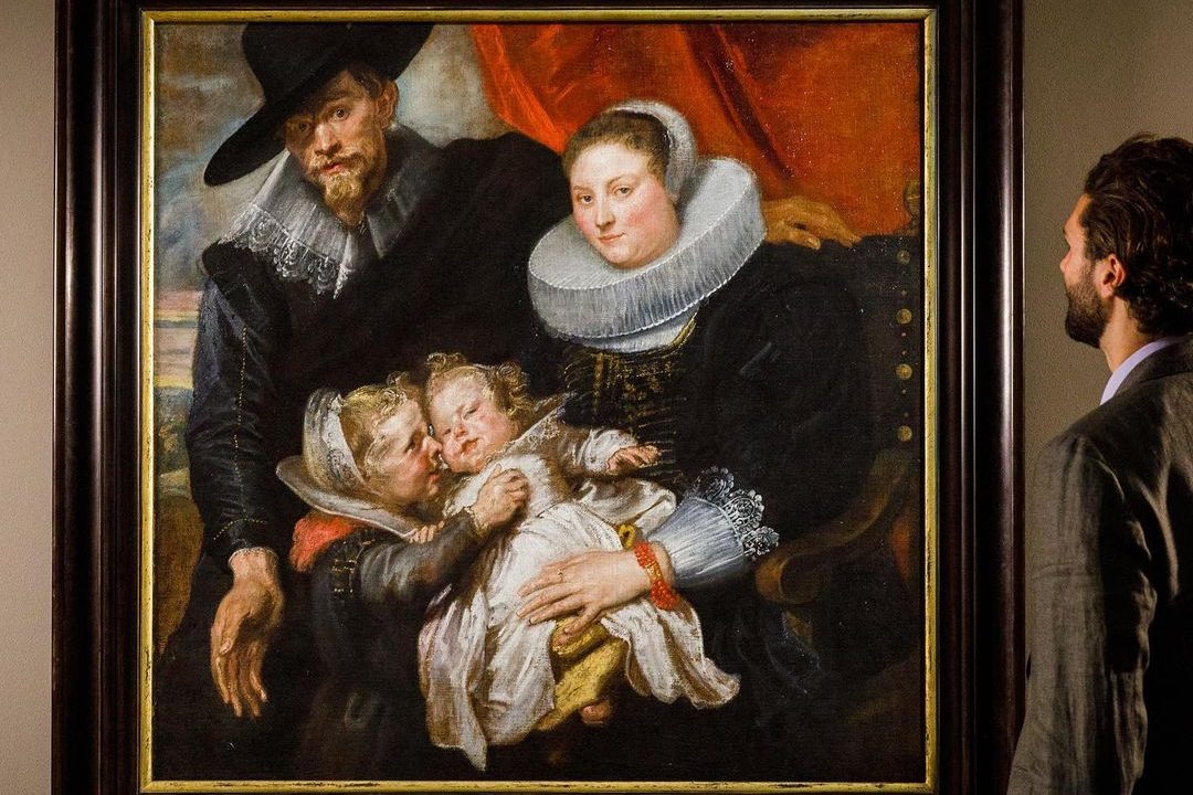 A obra 'Um Retrato de Família' do artista Antoon Van Dyck