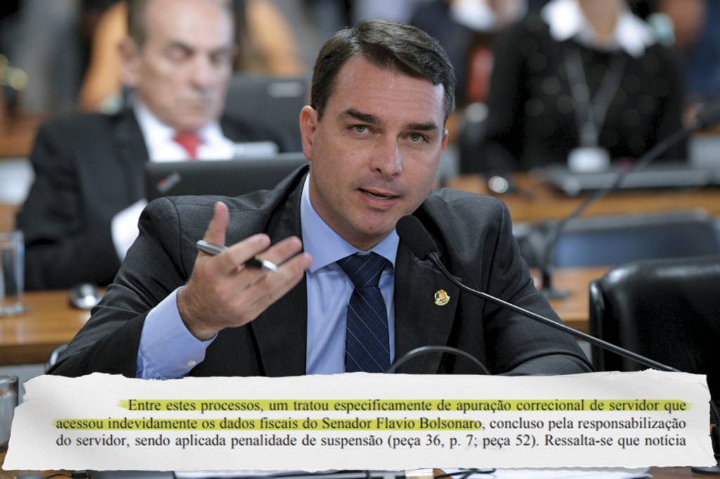 ALVO - Flávio Bolsonaro: servidor que acessou dados do senador foi punido -