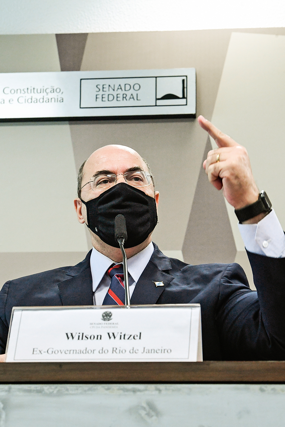 Sem segurança, Witzel não vai mais à sessão secreta da CPI da Pandemia