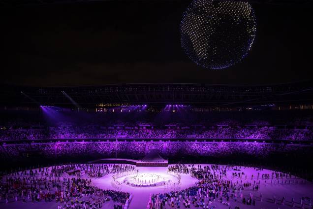 Cerimônia de abertura das Olimpíadas no estádio olímpico de Tóquio - Cerimônia de abertura das Olimpíadas no estádio olímpico de Tóquio -