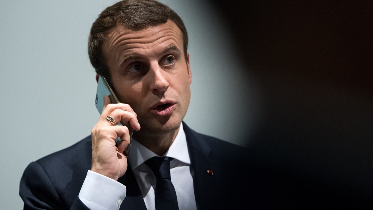 CUIDADO, PRESIDENTE - Macron: seu número de celular pessoal consta da lista de 50 000 aparelhos espionados -