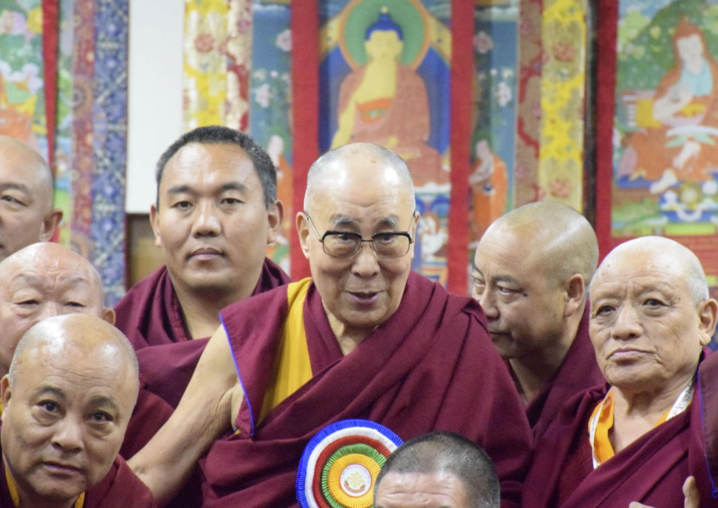 Dalai Lama durante conferência em Dharamsala, Índia. 29/11/2019