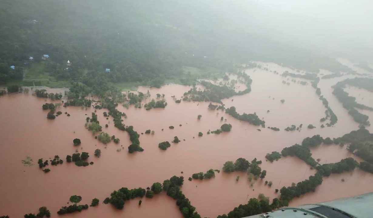 Inundações no estado de Maharashtra, na Índia - 23/07/2021
