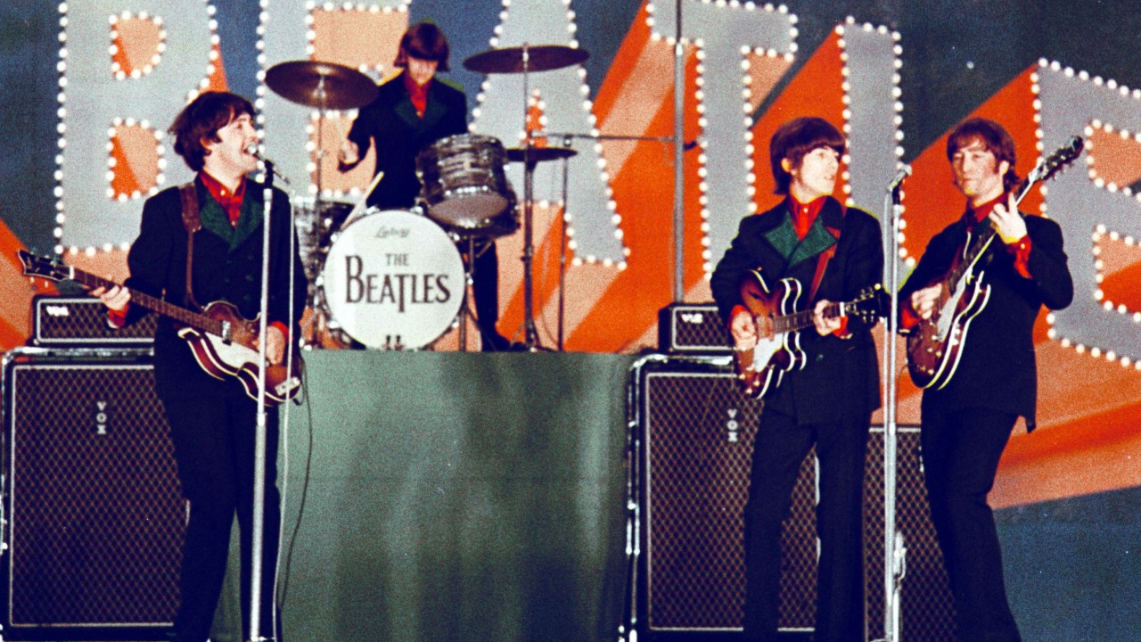 TOKYO, Japan - File photo shows the Beatles in their first performance in Japan at Tokyo's Nippon Budokan in June 1966. (Photo by Kyodo News Stills via Getty Images)