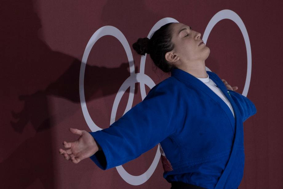 A judoca brasileira Mayra Aguiar -