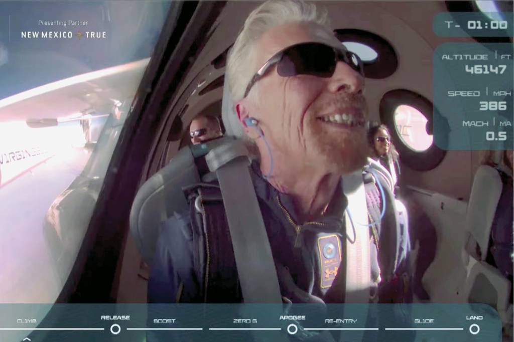 Precursor Branson no espaço: novas fronteiras