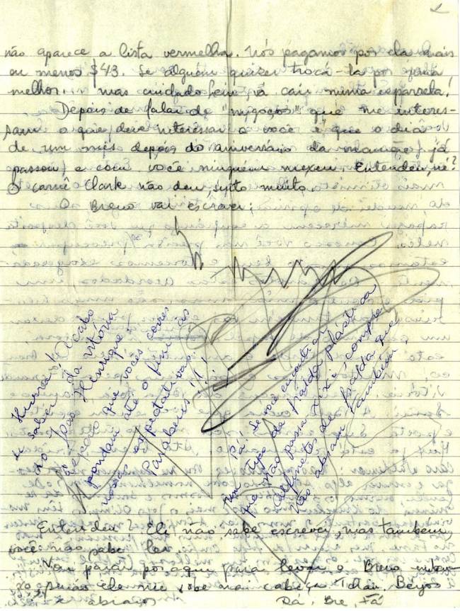Trecho da carta: a mensagem cifrada tinha a chave do alívio depois de sair do Brasil Trecho da carta: a mensagem cifrada tinha a chave do alívio depois de sair do Brasil