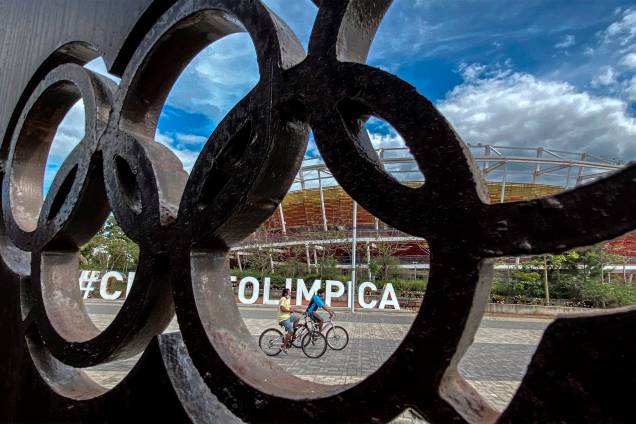 Detalhe do Parque Olímpico, atualmente, no Rio de Janeiro - 