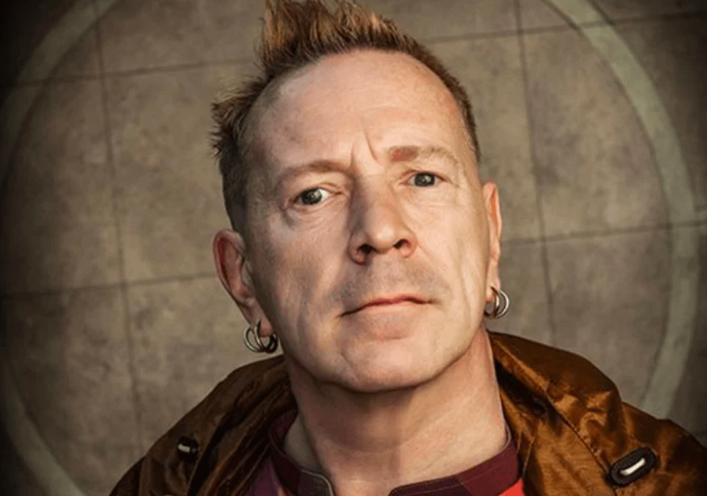 O vocalista do Sex Pistols, Johnny Rotten