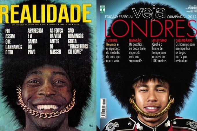 Pelé e Neymar: belas capas não deram sorte ao Brasil
