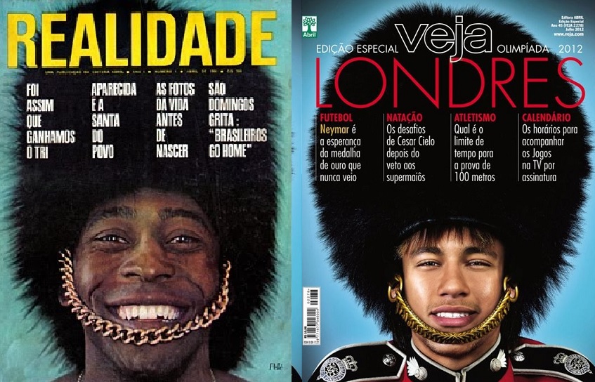 Pelé e Neymar: belas capas não deram sorte ao Brasil
