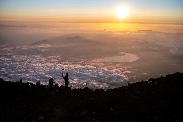 Nascer do sol no Monte Fuji -