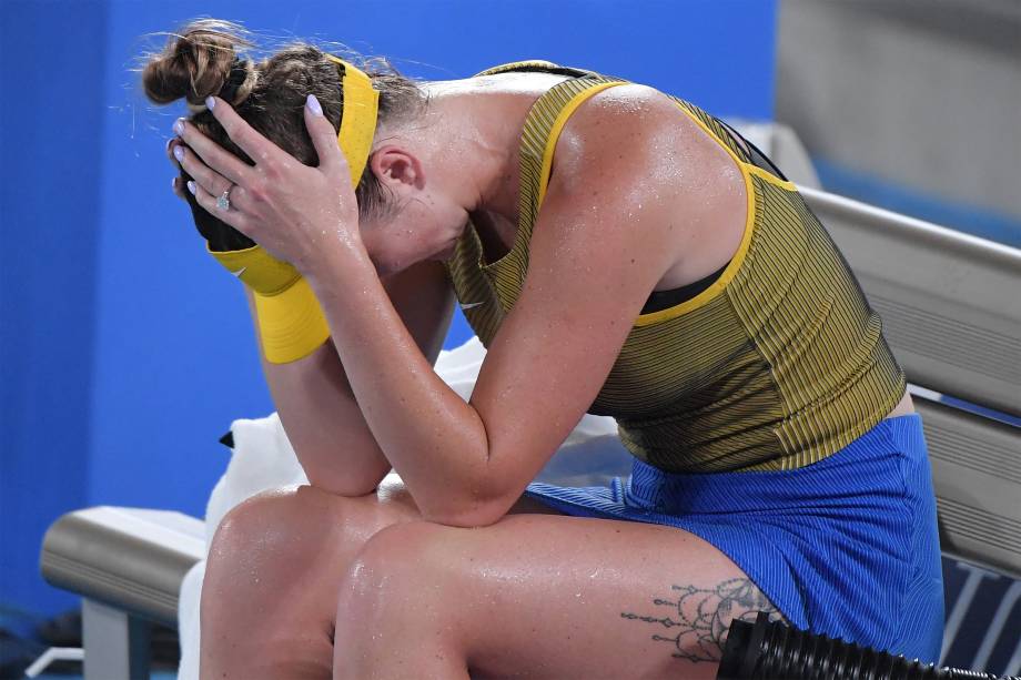 Elina Svitolina, da Ucrânia, perde o bronze para Elena Rybakina, do Cazaquistão -