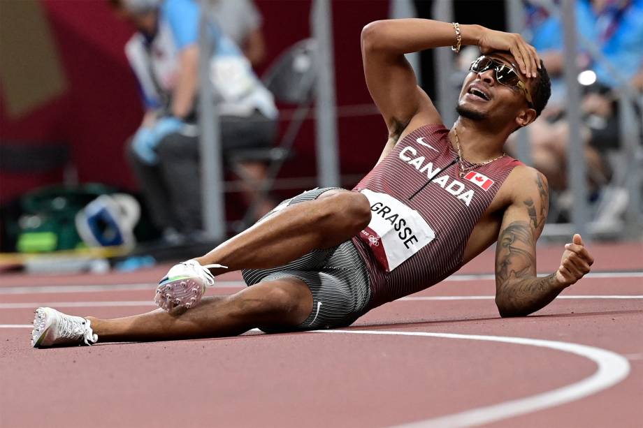 O canadense Andre De Grasse ganha a final dos 200m -