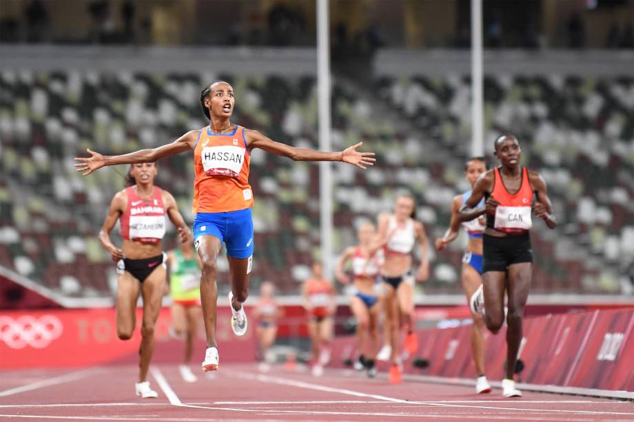 Sifan Hassan, da Holanda, vence a prova dos 10.000m -