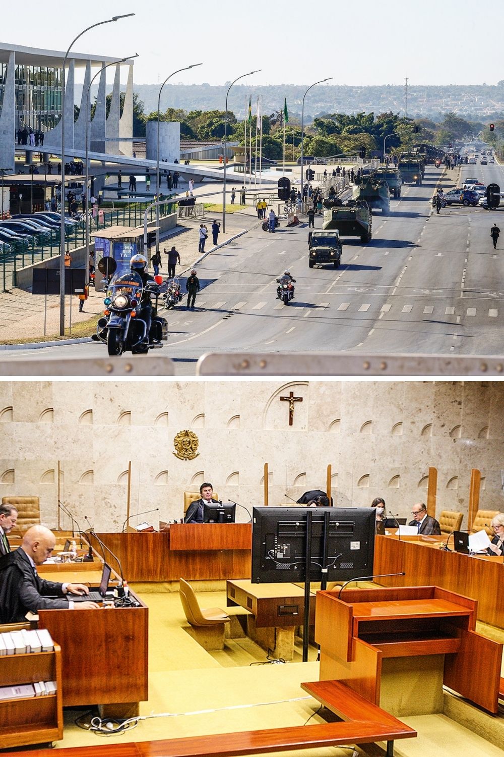 CONFRONTO PERMANENTE - Desfile de tanques e sessão do STF: anteparo legal contra arroubos antidemocráticos -