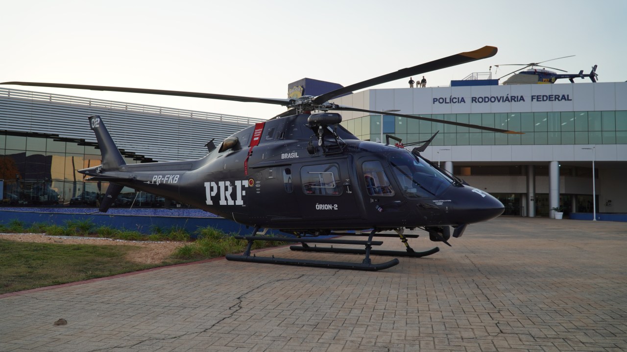 Dois helicópteros monomotores “Leonardo AW119 Koala”, com capacidade para até seis passageiros, foram adquiridos para a Polícia Rodoviária Federal (PRF)