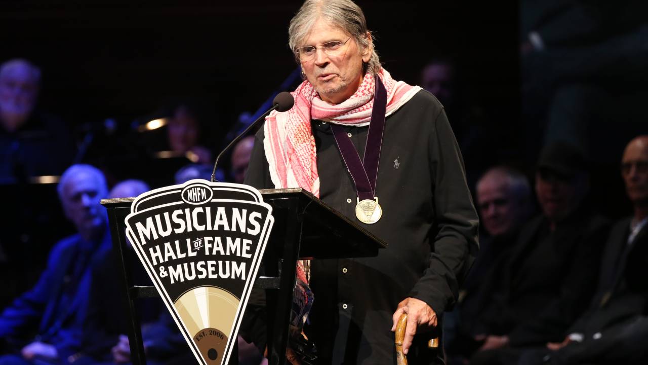O cantor Don Everly durante cerimônia do Rock and Roll Hall of Fame - 22/10/2019