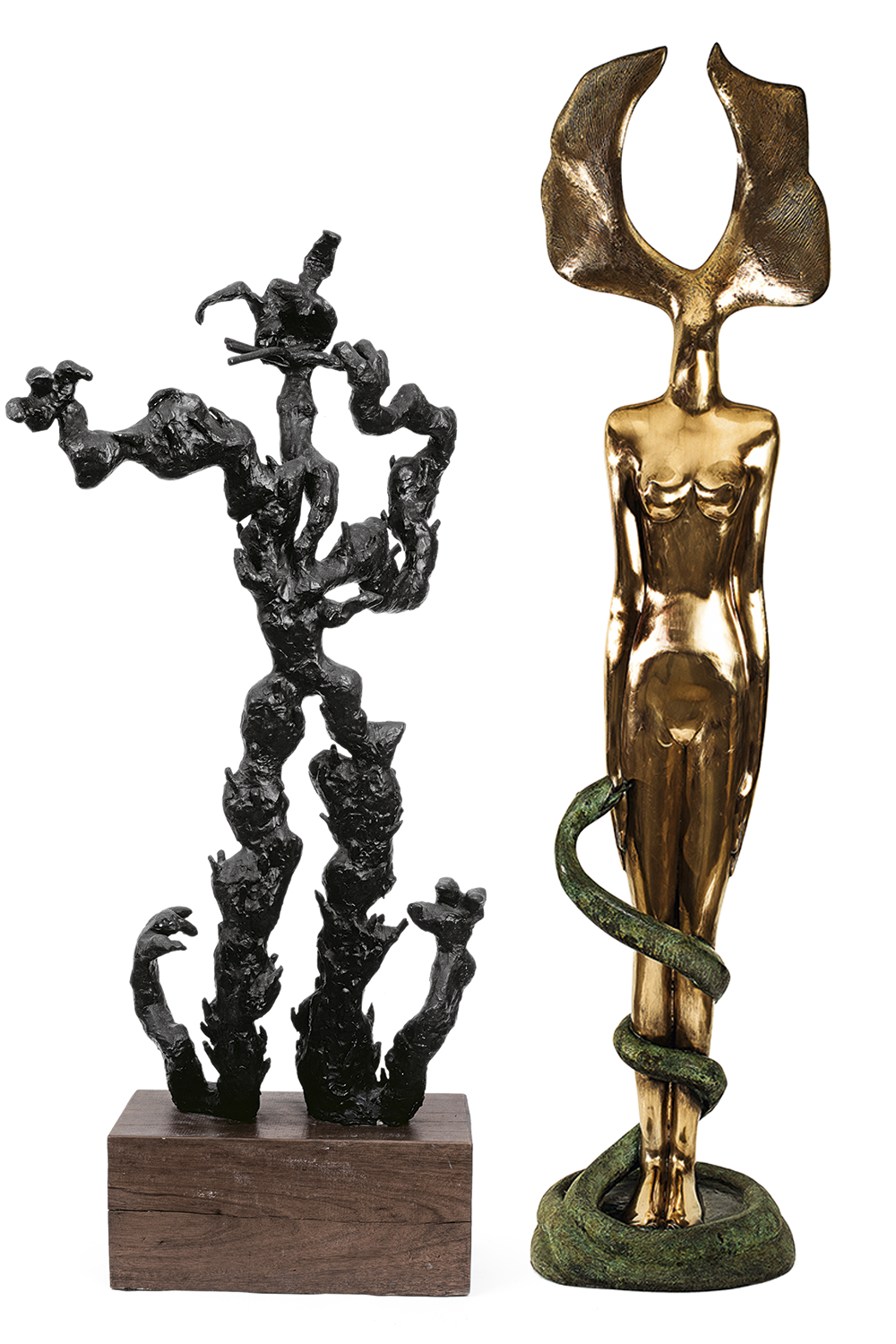 However!!—1947-by-Vicente-de-Mello-2472.jpg FASES - À Esquerda, Uirapuru, de 1944; à direita, However!!, de 1947: a inspiração vinda de lendas amazônicas evoluiu para uma mitologia própria e composições imponentes -