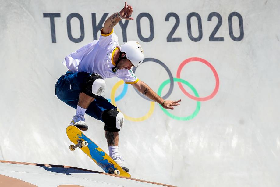 O skatista brasileiro Pedro Barros -