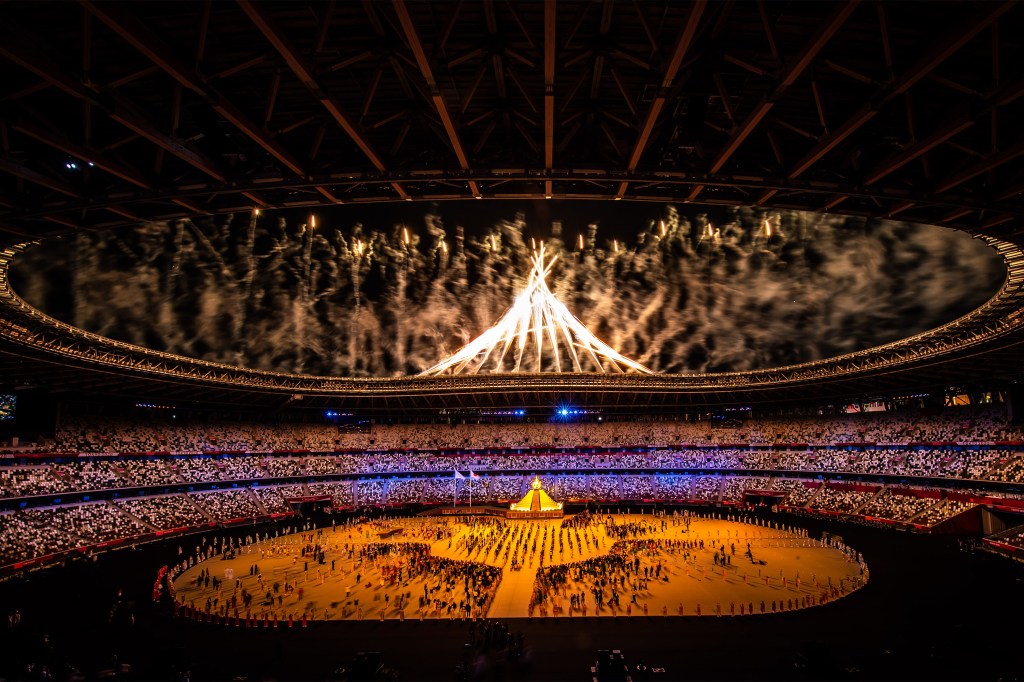 23.07.2021 - Jogos Olímpicos Tóquio 2020 - Cerimonia de abertura no estádio olímpico de Tóquio. Foto: Jonne Roriz/COB