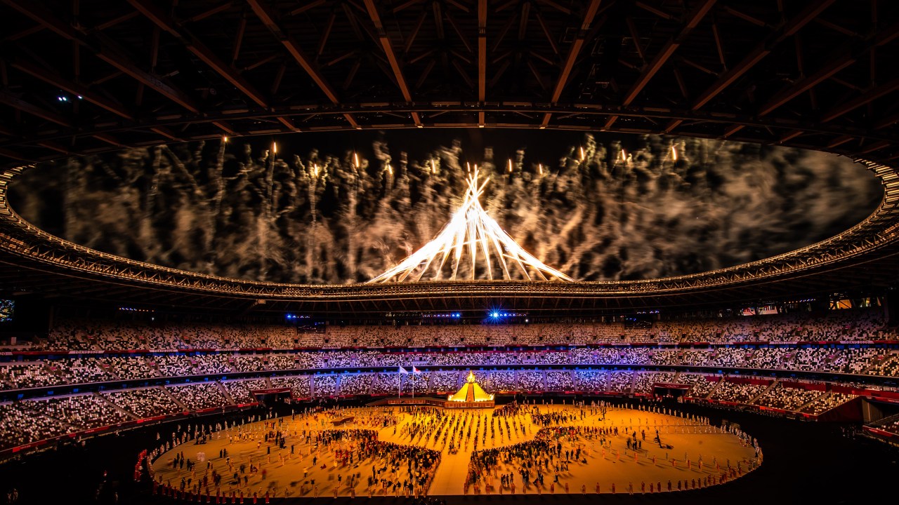 23.07.2021 - Jogos Olímpicos Tóquio 2020 - Cerimonia de abertura no estádio olímpico de Tóquio. Foto: Jonne Roriz/COB