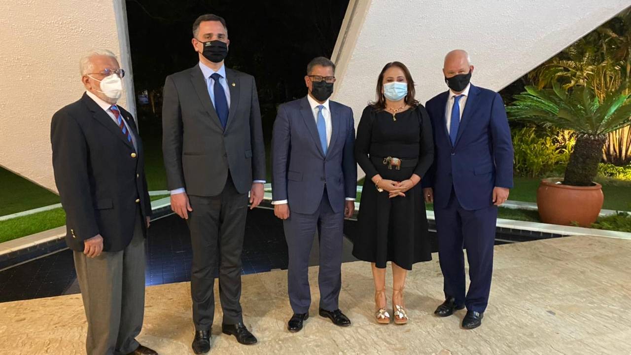 Rodrigo Pacheco discute clima com presidente da COP-26