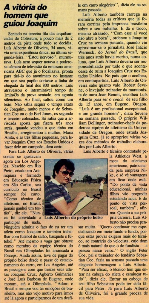 Edição sobre Joaquim Cruz Edição sobre Joaquim Cruz