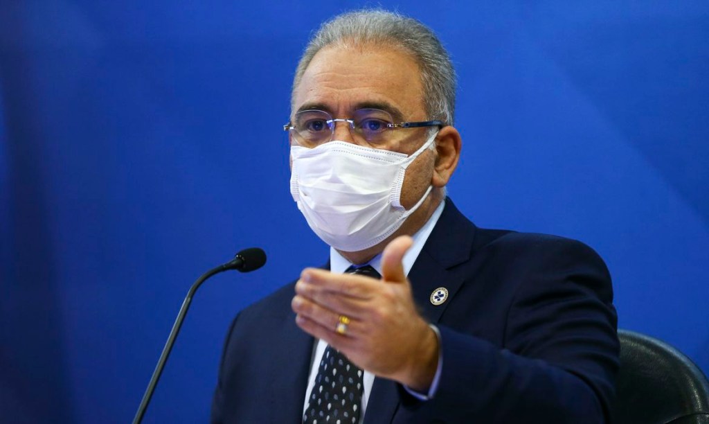 O ministro da Saúde, Marcelo Queiroga