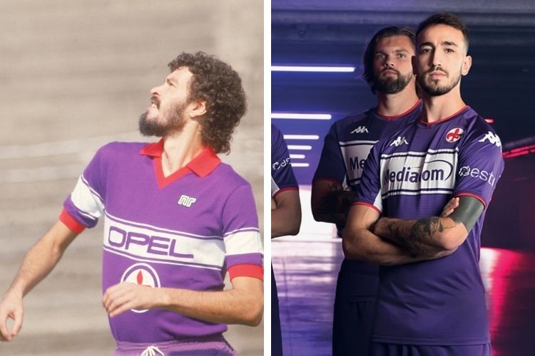 Nova camisa da Fiorentina remete ao modelo usado por Sócrates -