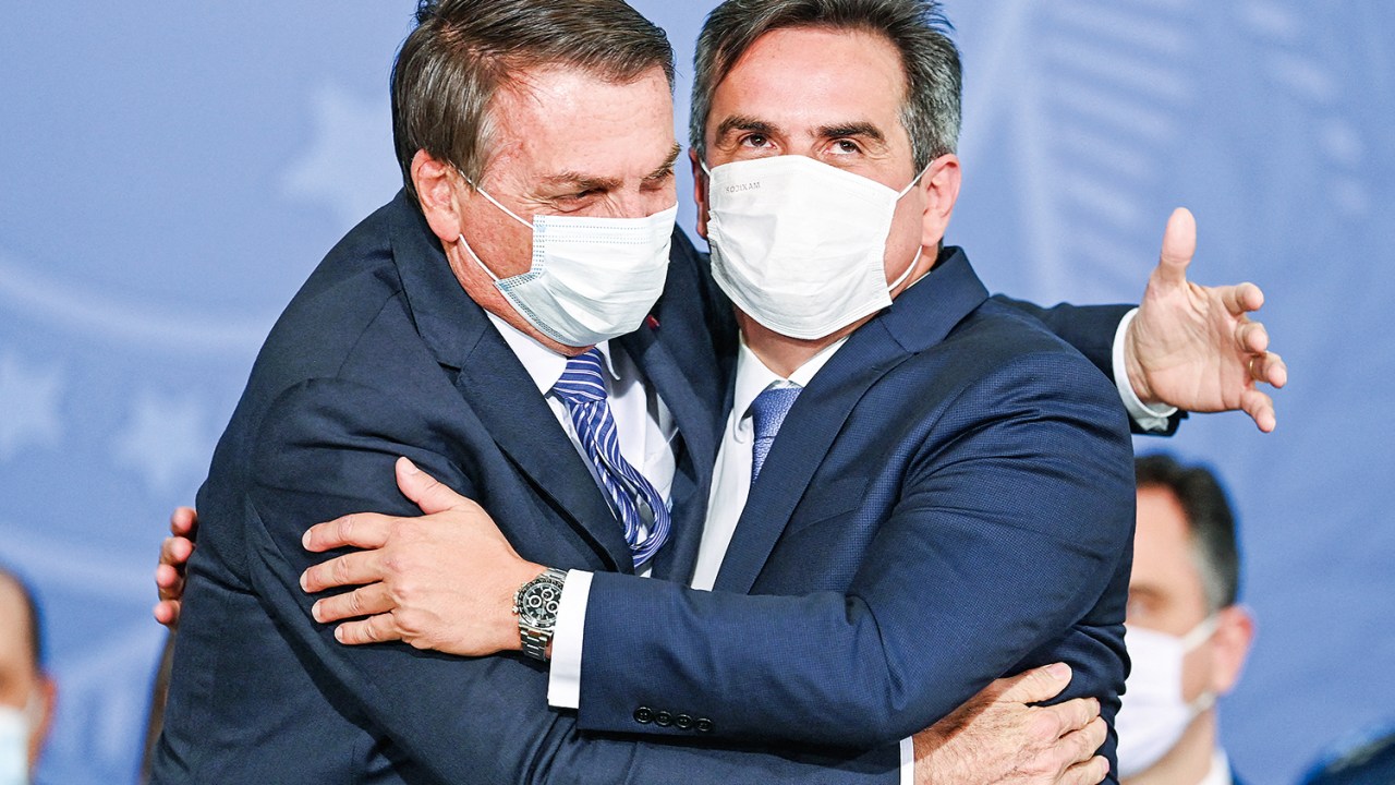Jair Bolsonaro (PL) e Ciro Nogueira (PP) -