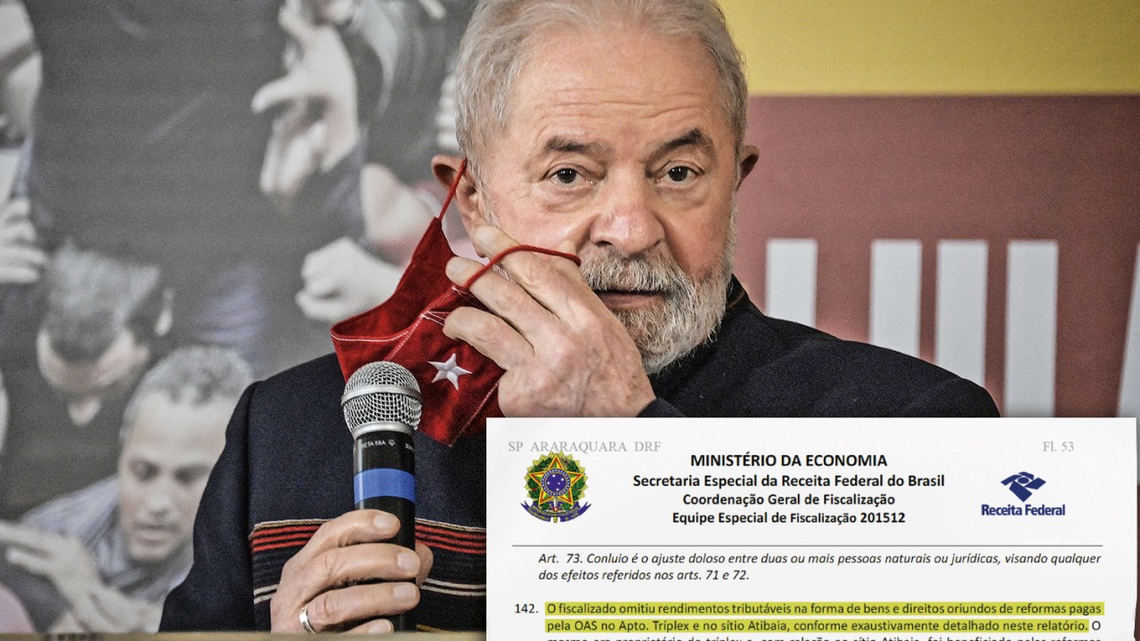 COBRANÇA - Lula: livre das condenações por corrupção, ele ainda enfrenta milionários processos tributários. Documento da Receita mostra que “o fiscalizado omitiu rendimentos” -