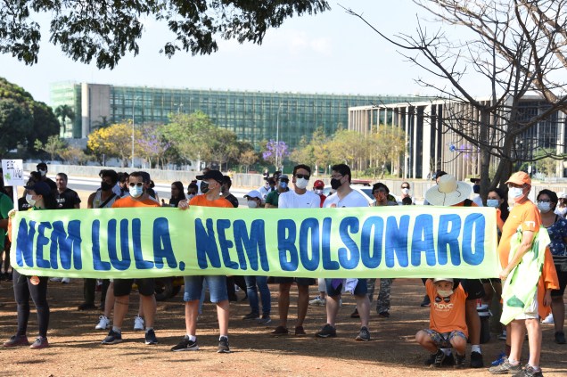 Protesto contra o presidente Jair Bolsonaro, em Brasília -