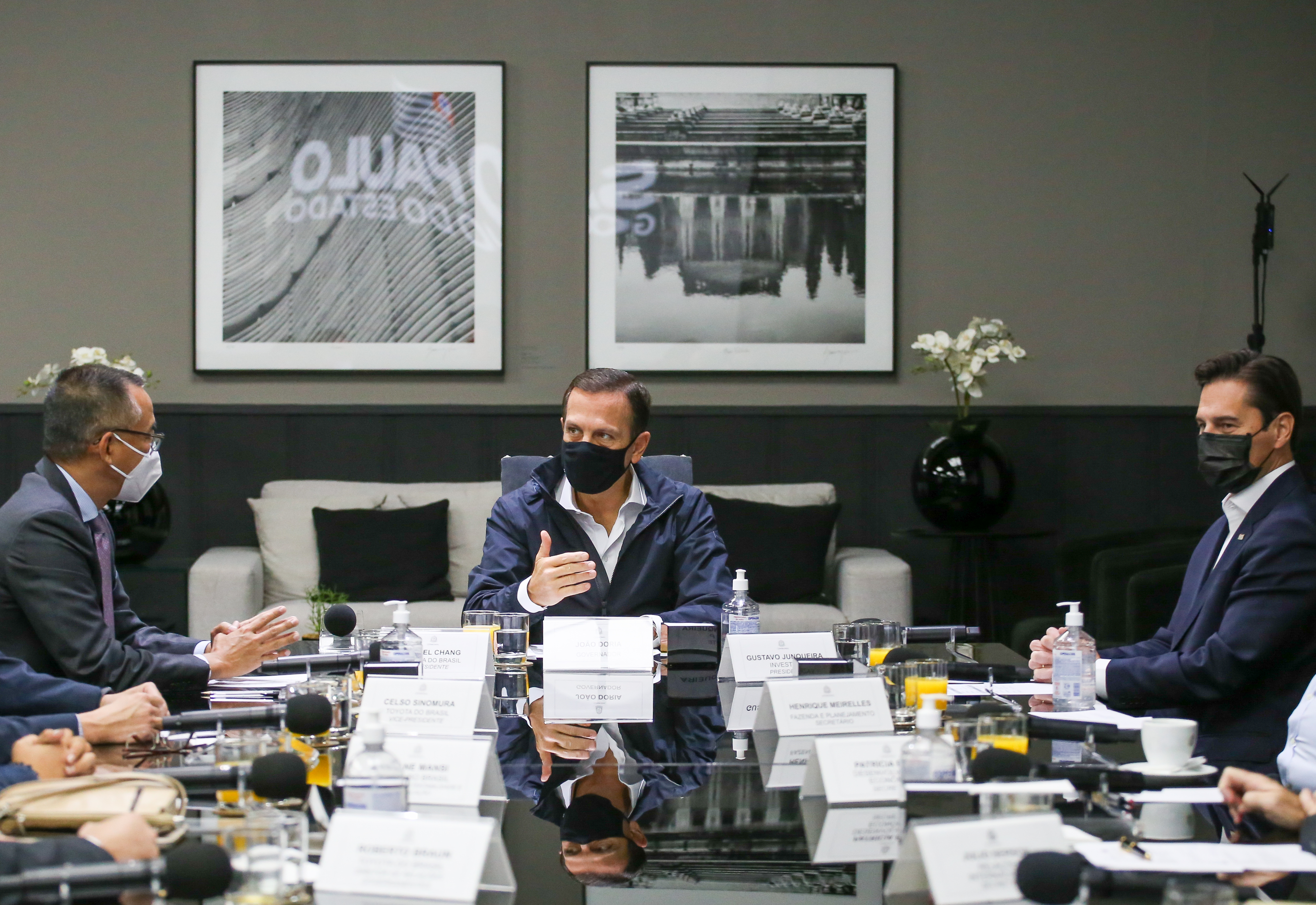 Reunião do governador de São Paulo João Doria (PSDB) com o presidente da Toyota Brasil Rafael Chang