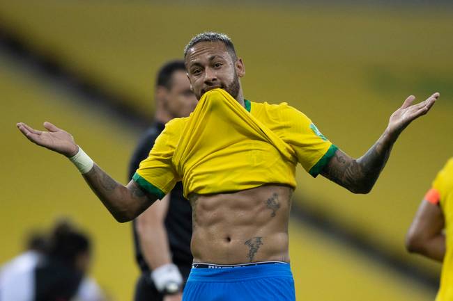 Neymar comemora seu gol contra o Peru pelas eliminatórias da Copa do Mundo - 09/09/2021