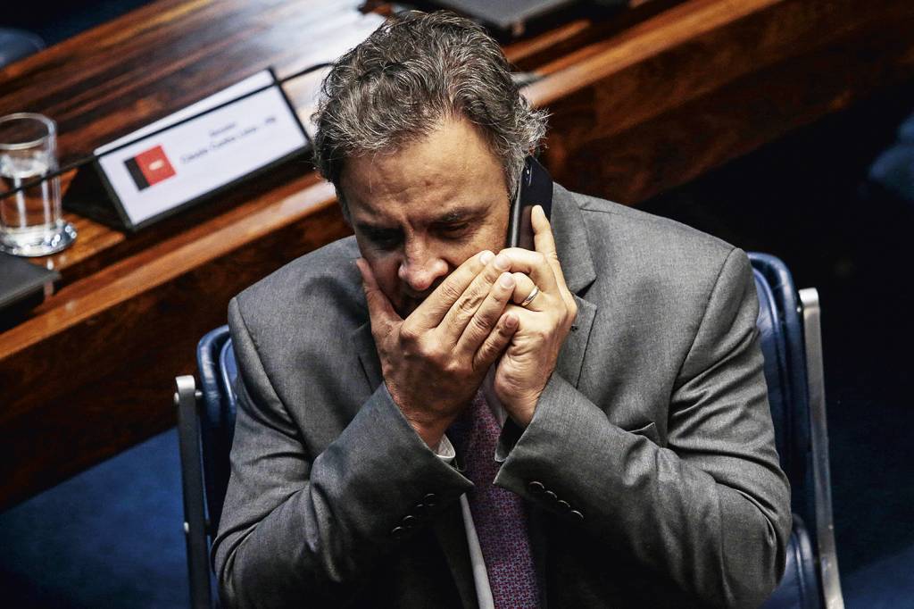 AECIO-NEVES-2018-5399.jpg DE VOLTA - Aécio: o deputado retoma a influência interna e atua contra Doria -