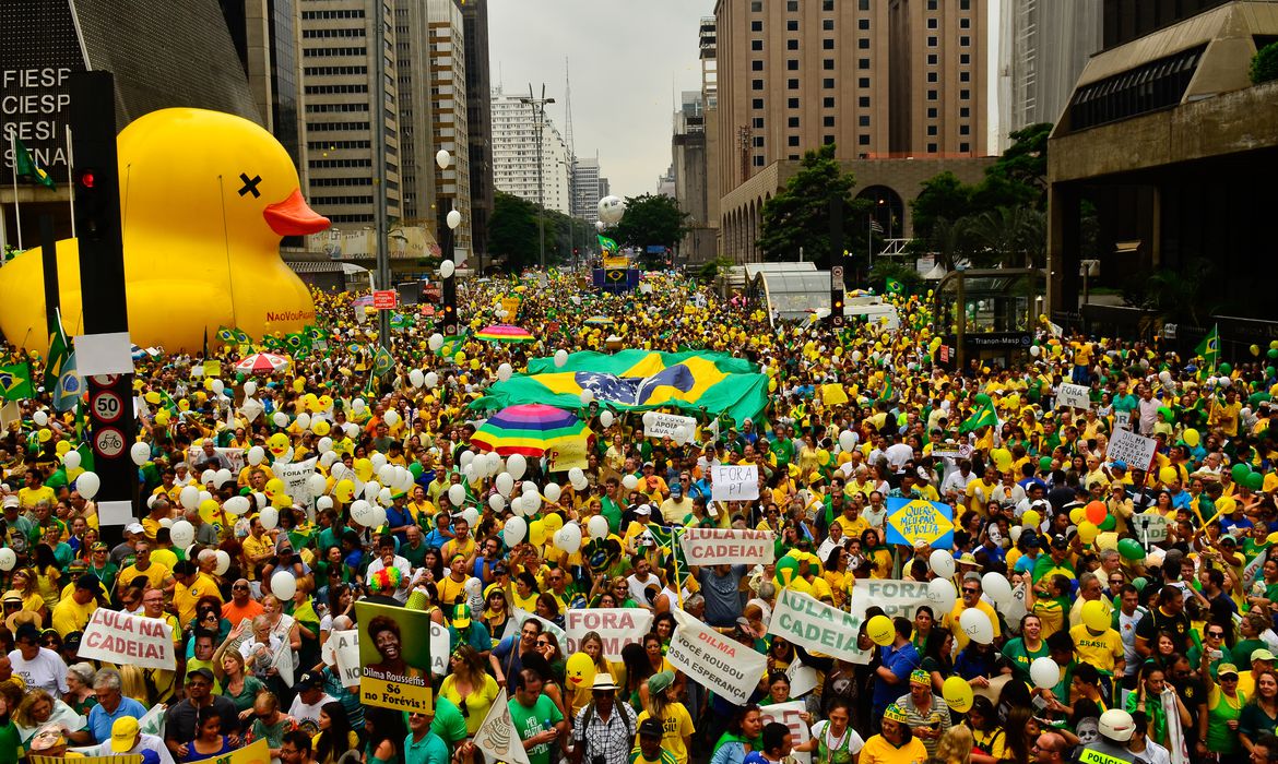 Manifestação na Avenida Paulista
