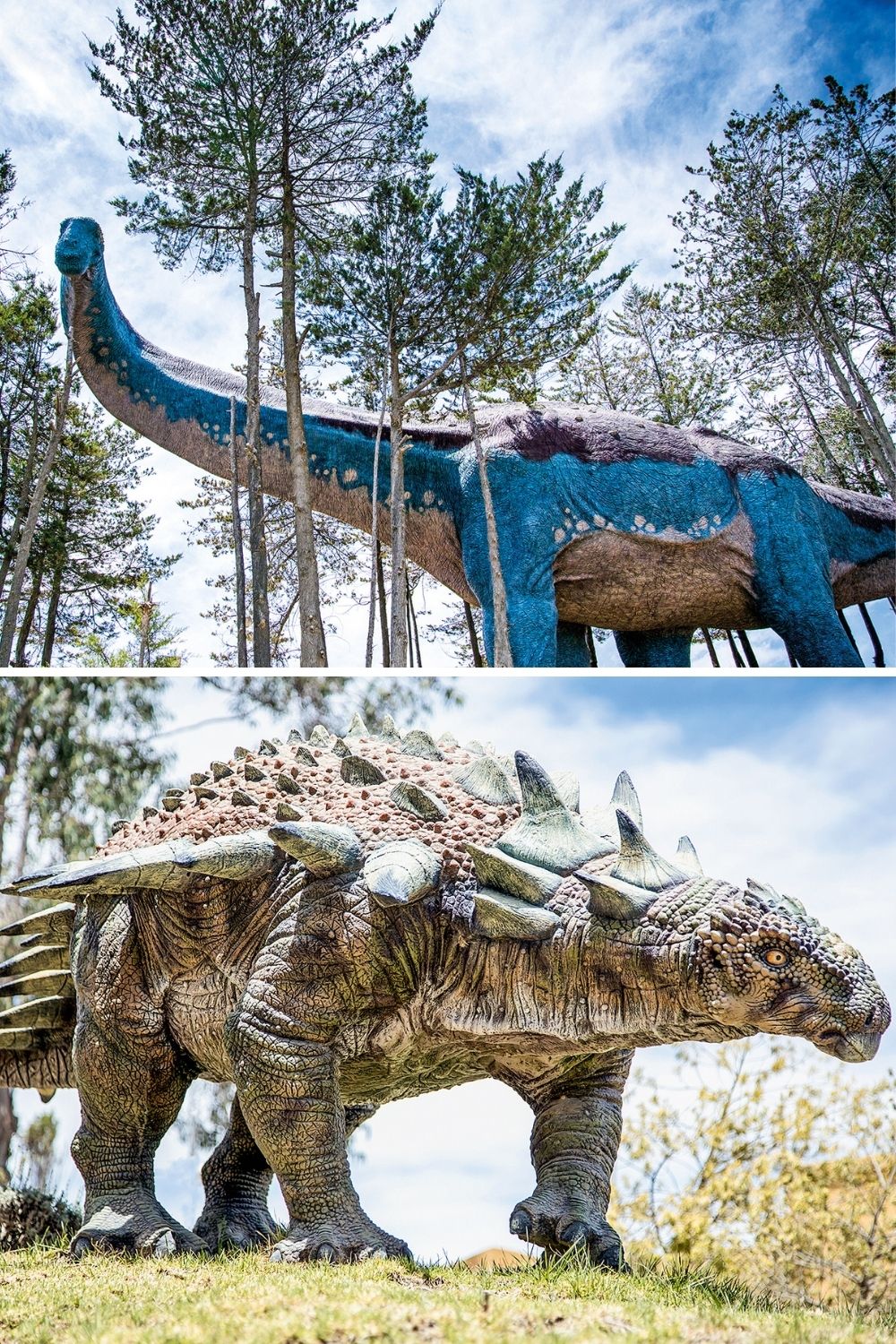 POTENCIAL ECONÔMICO - Saurópode (acima) e anquilossauro (abaixo): sítios paleontológicos podem se tornar atrações turísticas -