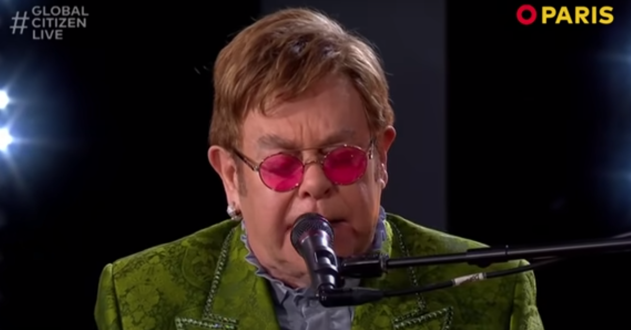 Show do Elton John no festival Global Citizen, em Paris