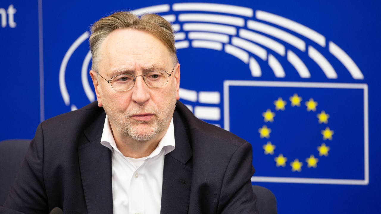 Presidente da Comissão de Comércio Internacional do Parlamento Europeu, Bernd Lange. 12/02/2020