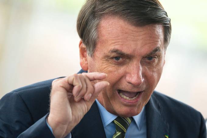 Brazilian President Jair Bolsonaro Speaks with the Press and also Holds a Press Conference Amidst the Coronavirus (COVID – 19) Pandemic