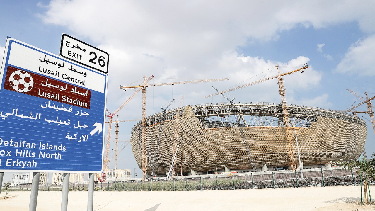 Estádio de Lusail, Catar, onde será realizada a final da Copa do Mundo de 2022
