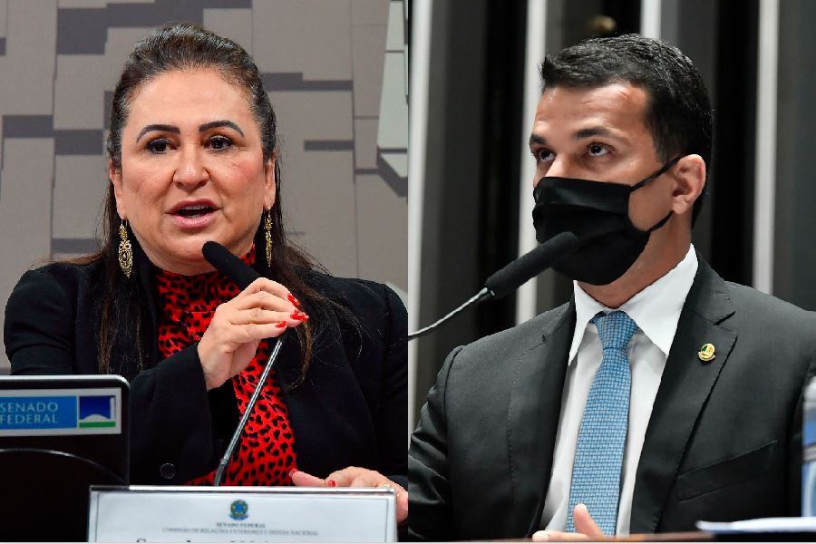 Os senadores Kátia Abreu (PDT) e Irajá Silvestre (PSD)