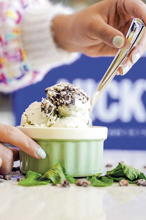 LEITE SEM VACA - Este sorvete foi fabricado com proteína láctea produzida em laboratório pela startup Perfect Day a partir de fungos geneticamente modificados. Não leva uma gota de leite de vaca. O produto já está à venda nos Estados Unidos -